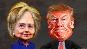 trumpclintoncartoon